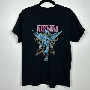 Nirvana In Utero Official Black Short Sleeve Unisex T-shirt Size L